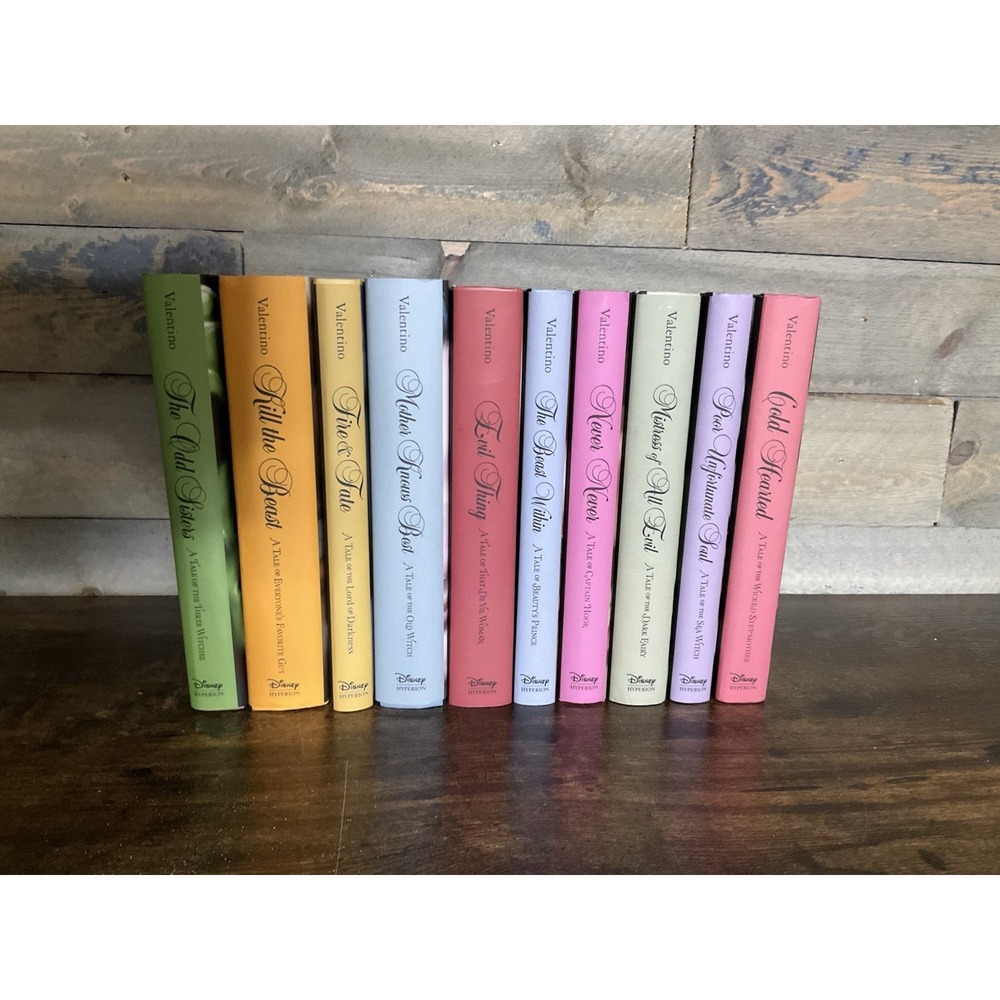 Disney VILLAINS Serena Valentino Hardcover Book Lot of 10 First Edition